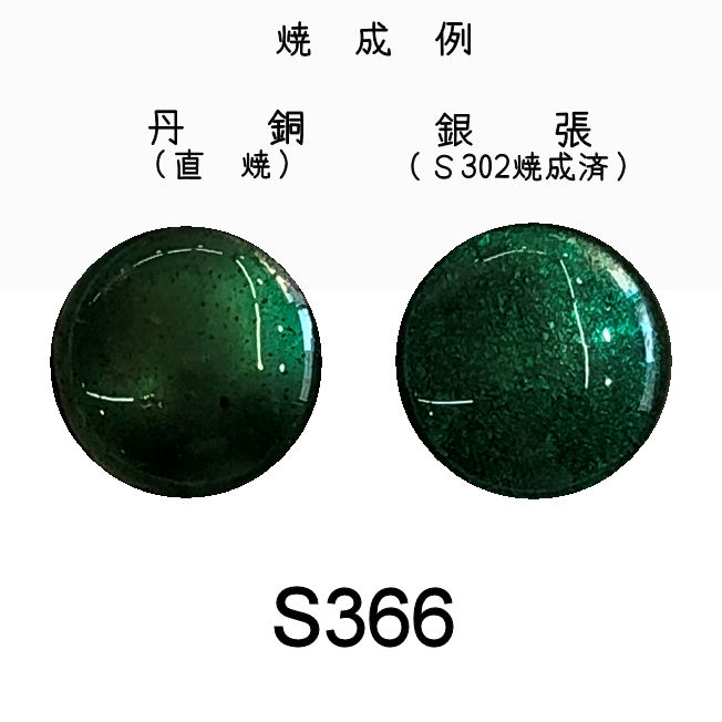 七宝釉薬　Ｓ３６６　グラスグリーン（濃青緑）　３０ｇ