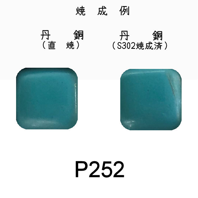 七宝釉薬　Ｐ２５２　トルコブルーミドル（草青）　３０ｇ